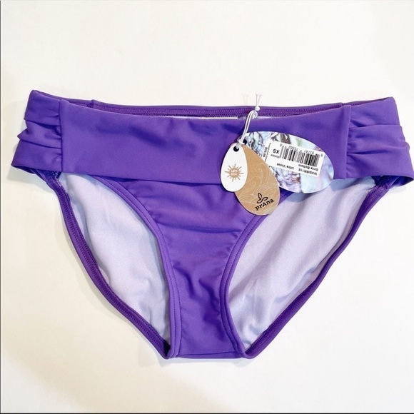 NWT Prana Sirra Ultra Violet Swim Bikini Bottoms - Picture 1 of 5